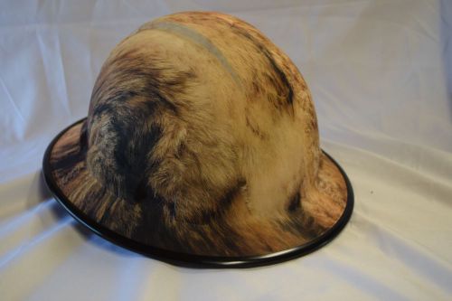 Pyramex ridgeline wide brim hard hat custom hydrodipped coyote fur flat finish for sale