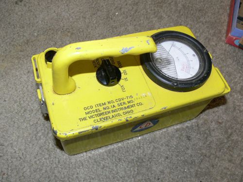 Radiation Detection Meter CDV-715, Model 1A, Victoreen Instrument Co. As-is