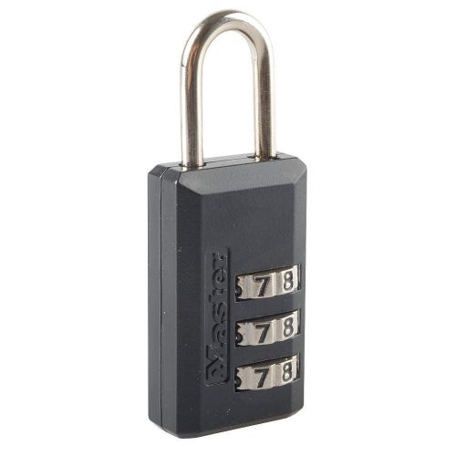 Master lock 646d combo padlock, side, 3dial, black, new, free shipping %xx% for sale