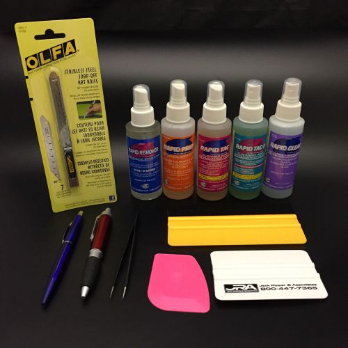 RAPID TAC 12 pc.DELUXE VINYL INSTALL KIT - EVERYTHING YOU NEED TO INSTALL VINYL