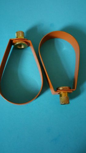 (2) 2 1/2 inch copper swivel ring hanger, phd 152,ccef finish,free shipping for sale