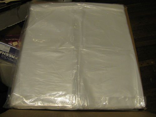 50 CLEAR 30 x 36 BAGS PLASTIC 0.8 MIL  OPEN TOP