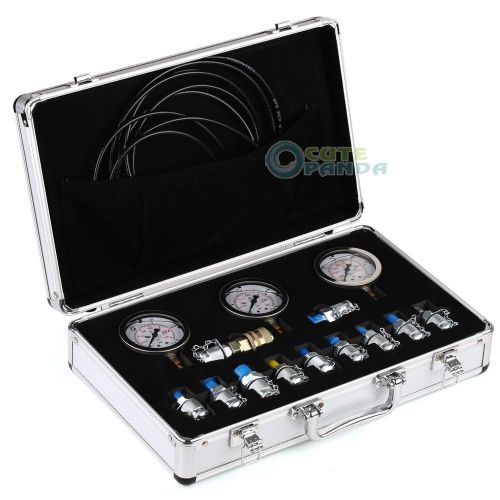 Excavator hydraulic pressure test kit, hydraulic tester, 11 couplings for sale