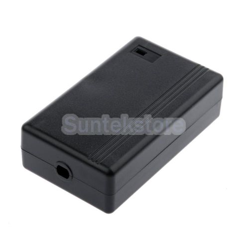 New Fixing Holes Plastic PVC Electrical Connection Junction Box Black
