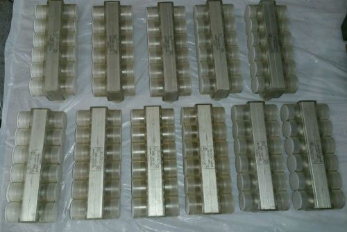 *LOT OF 11* Burndy BIBD-600-6 Multiple Tap Connector #4AWG-600KCMIL *NEW*