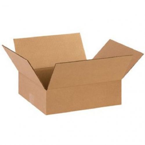 Corrugated cardboard flat shipping storage boxes 14&#034; x 12&#034; x 4&#034; (bundle of 25) for sale