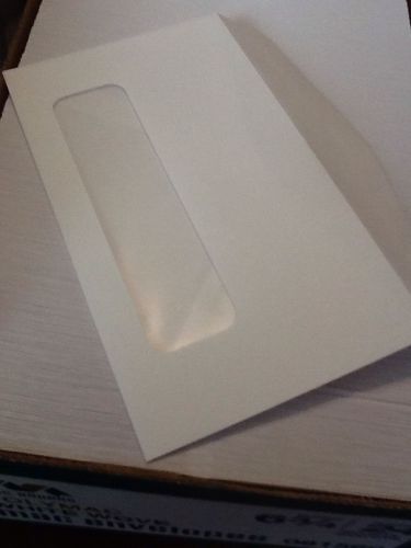 500 Ct #6-3/4 Regular Plain White Window Mailing Envelopes 3-5/8 x 6-1/2 inch