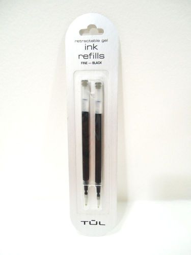 Tul - retractable - gel - fine - point - black - ink - pen - refills - 2 pack for sale