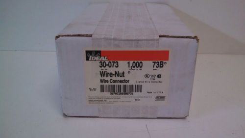 BOX OF (1000) NEW OLD STOCK! IDEAL WIRE-NUT WIRE CONNECTORS 73B 30-073