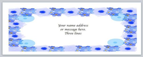 30 personalized return address labels flowers buy 3 get 1 free (bo638) for sale