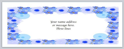 30 Personalized Return Address Labels Flowers Buy 3 get 1 free (bo638)