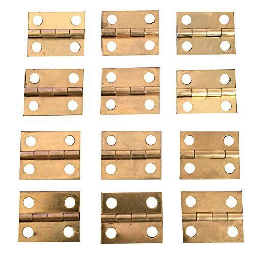 Hooddeal butt hinges 30pcs mini cabinet drawer butt hinges multifuction for sale