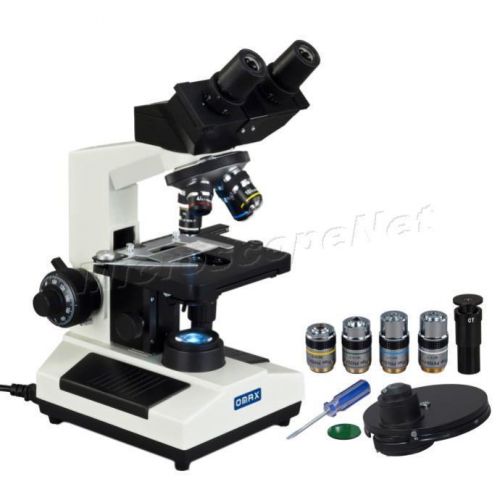 Omax 40x-2000x phase contrast binocular compound microscope w plan ph obj for sale