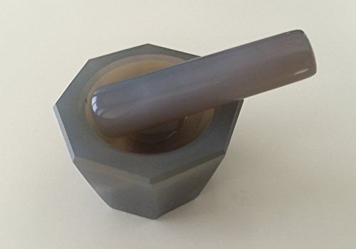 WYAN Agate Mortar and Pestle Deep Form Set 40x30x14mm