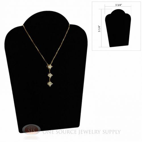 5 1/4&#034; Black Velvet Padded Pendant Jewelry Necklace Display Easel Presentation