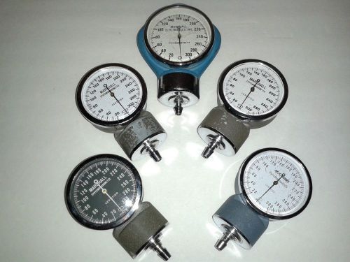 Marshall sphygmomanometer blood pressure gauges mixed lot accuare marshall gauge for sale