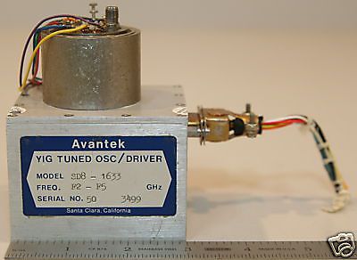 Avantek SD8-1633 Yig Tuned Oscillator