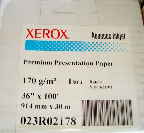 Xerox 023R02178 Premium Presentation Paper 36&#034;x100&#039;  170g/m  Aqueous Inkjet