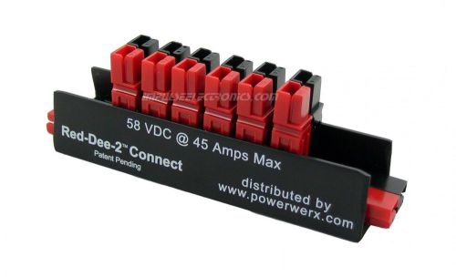 Ps-6aa - red-dee-2 in line 6-way powerpole splitter for sale