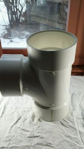 Charlotte pipe part # 400, 6&#034; white pvc/dwv sanitary tee schedule 40 for sale