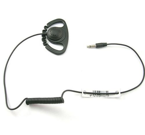 Ear hanger zig zag type listen only headset for uniden radio shack scanner 3.5mm for sale