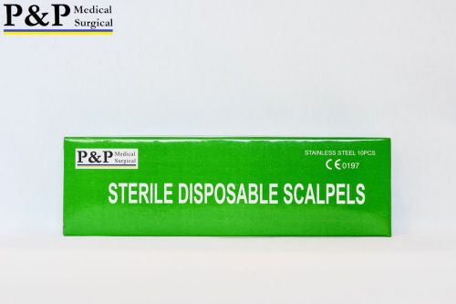 Scalpel  #11 300 per/case plastic handle carbon steeel,surgical designed in usa for sale
