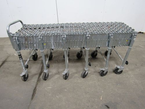 Fmh nestaflex 22614020 226 flexible adjustable gravity skatewheel conveyor 18&#034;w for sale
