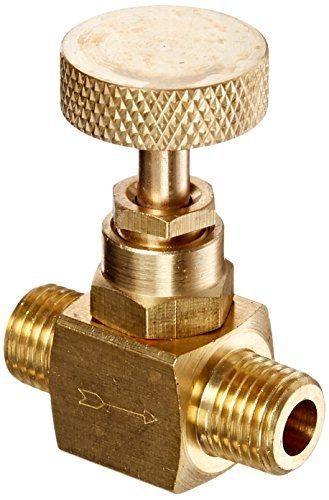 Pic gauges pic gauge nv-b-1/4-mxm brass needle valve 1/4&#034; male npt x 1/4&#034; male for sale