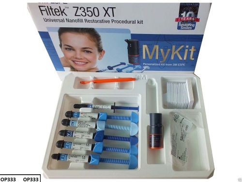 New 3M Z350 Dental Composite Kit 5 + 1 syringe + Etchant + Adhesive Combi Kit