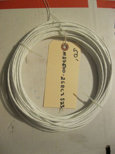 M27500-26rc3s23 26awg 3 conductor shielded silver ptfe wire 50 feet for sale