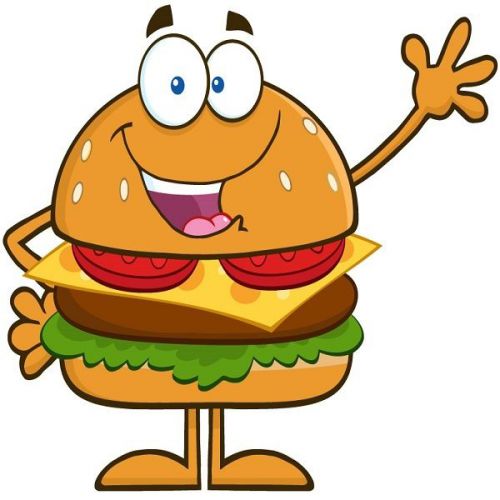 30 Custom Happy Hamburger Personalized Address Labels