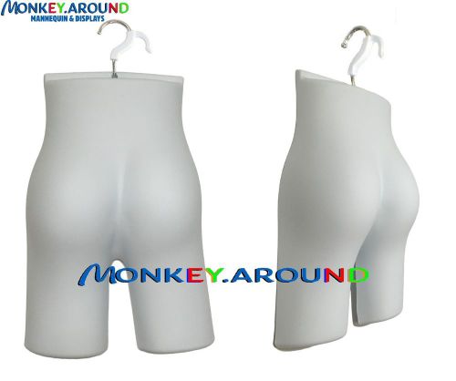 Mannequin Female White Butt Booty Body Torso Form Display Women Clothing +1 Hook