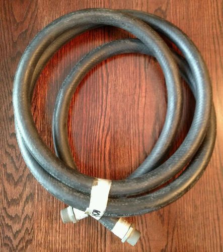 Aggie gas black rubber petroleum hose assembly, by goodyear, 3/4&#034; npt male 10ft for sale