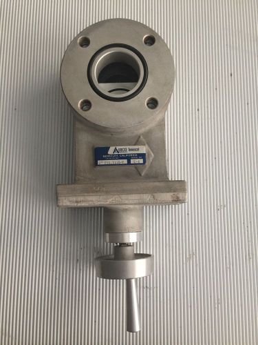 Airco 2&#034; fig-5110-v manual high vacuum aluminum gate valve ansi 2&#034; pipe flange for sale