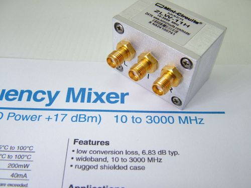 RF Mixer 10MHz - 3GHz Mini circuits ZLW-11H New  broadband  HF VHF UHF GPS CELL