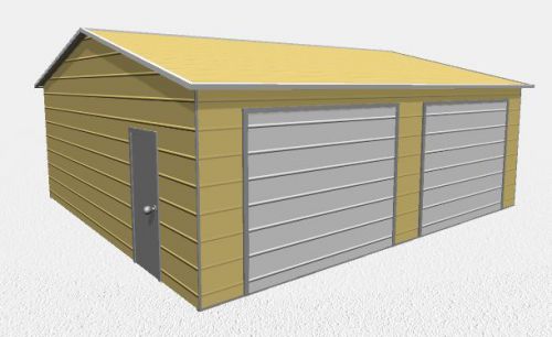 22 x 26 x 9 Metal Garage Delivered/Installed - Two Car garage &amp; storage space