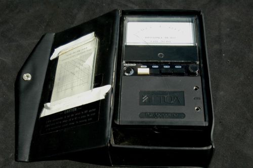 TOA ZM-104 TOA Impedance Meter tested working missing leads