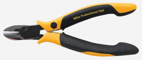 Wiha 32721 wide oval head w/wire trapping device flush esd precision cutters for sale