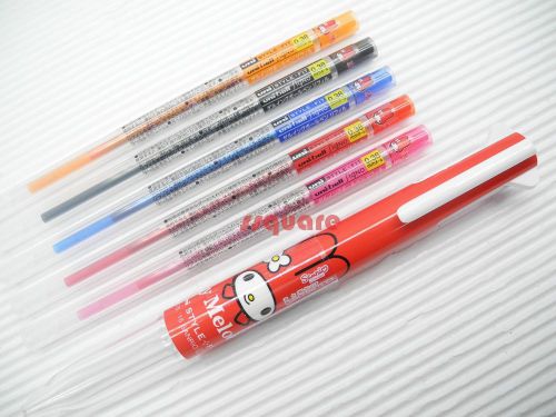 Uni-Ball Style Fit Rollerball Pen, My Melody Red Pen Body + 5 0.38mm MM Refills