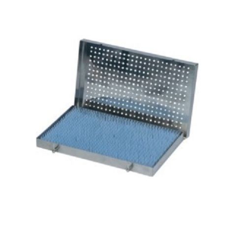 Microsurgical Instrument Tray WITH SILICON MAT  STERLIZATION OF OPHTHALMIC INS