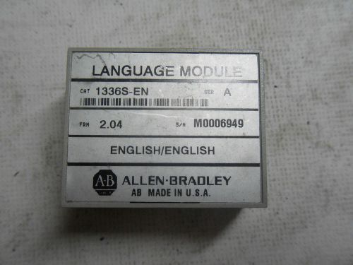 (H3-7) 1 USED ALLEN BRADLEY 1336S-EN LANGUAGE MODULE
