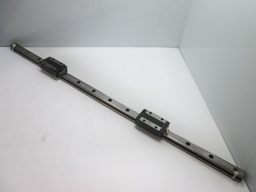 THK SR25 Rail and 2x Carriages, Rail Dimensions: 820mm x 18mm x 23mm