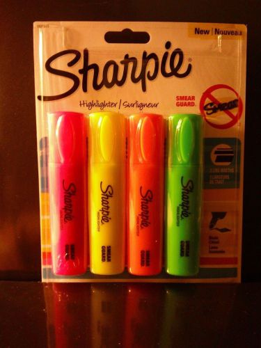 Sharpie Assorted color Highlighters 4 pack, NEW and sealed