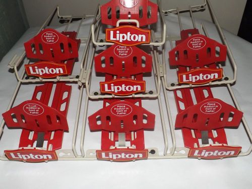 Lipton Tea Rack Dispense and Display Holder Organizer Lipton pusher shelf rack