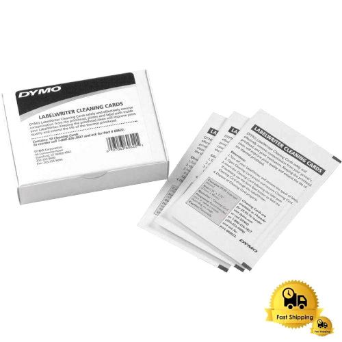DYMO 60622 Cleaning Card for LabelWriter Label Printers, 10-Pack (CLASSIC) NEW