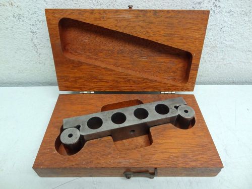 BROWN &amp; SHARPE MACHANIST 5&#034; SINE BAR WITH ORIGINAL CASE ***FREE S&amp;H***