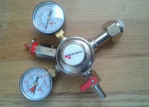 Micro Matic Premium Series Primary Double Gauge CO2 Regulator Model 642