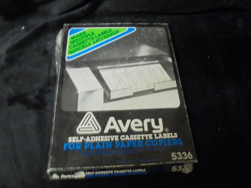 Vintage Avery 5336 Self Adhesive Cassette 1500 Labels for PLAIN PAPER COPIERS