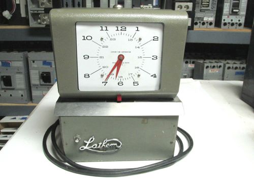 Lathem Time Clock (No Glass-No Key) w/ Lock on Back  ...  I-602