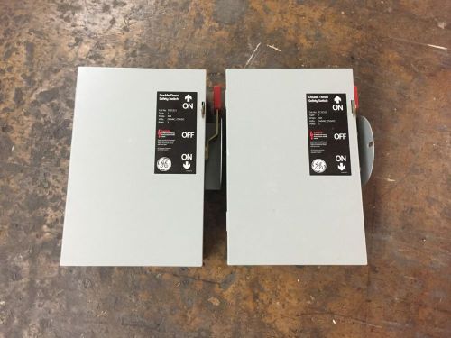 Ge heavy duty safety switch: cat # tc35321 : model 10: quantity (2) for sale
